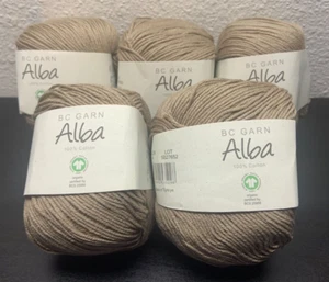 (Lot of 5) BC Garn Alba Organic Cotton Yarn, 14 Camel - Picture 1 of 4