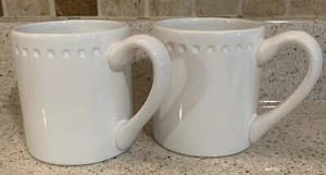 Set of 2 Emeril Kick It Up a Notch White Coffee Mugs Cups - Picture 1 of 4