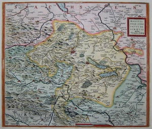 Mansfeldiae Comitatus Descriptio - County of Mansfeld - Abraham Ortelius - 1592 - Picture 1 of 3