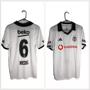 Medel #6 Besiktas Medium Home 2018/19 Shirt Adidas Excellent Condition Cg0691 - Picture 1 of 24