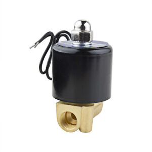 DC24V Elektro Magnetventil Wasser Solenoid Ventil BSP 1/4" Dmr NC Direktaktion