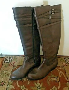 Antonio Melani JAX201 Dark Brown Leather Boots. Size 8.5M Retails at $159 - Picture 1 of 7