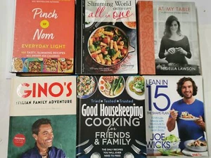 10 Cook Books Including Nigella, Gino, Good Housekeeping, Pinch of Nom - Imagen 1 de 9