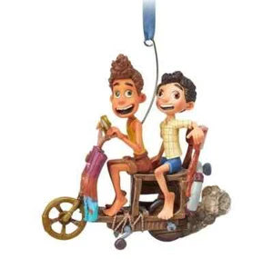 Disney Luca Alberto Scooter Vespa Christmas Hanging Ornament - Foto 1 di 2