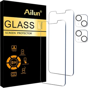 2 Pack Screen Protector for Iphone 13 2Pack Tempered Glass Camera Lens Protector - Picture 1 of 12