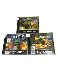Army Men Lock 'N' Load, Air Attack, Air Attack 2 PS1 PlayStation 1 Bundle | AUS - Picture 1 of 7