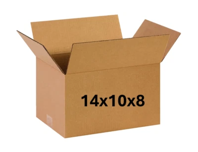 14" x 10" x 8" CARDBOARD BOX - 200 lb - SINGLE BOX - Image 1 of 3