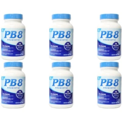 6件装PB 8亲生物嗜酸杆菌,每粒120粒 — 第 1/4 张图片