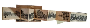 Postcard Novelty Fiume Italy Inset Folder 12 views on Board G. Jerouscheg - Picture 1 of 11