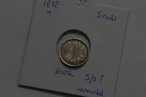 🧭 🇨🇦 CANADA 5 CENTS 1872 H SCARCE HIGH GRADE VICTORIA B78 CMH-1 - Picture 1 of 4