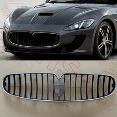 Parachoques delantero para Maserati GranTurismo 2008-2017 negro + enchapado rejilla del capó central Foto 1 de 4