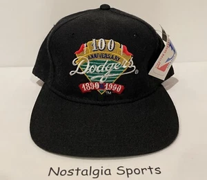 Vintage 1990 LA DODGERS 100th Anniversary Sports Specialties SNAPBACK HAT NWT - Picture 1 of 10