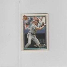 1991 Topps Baseball Cracker Jack #5 Von Hayes Mini Oddball Insert Card