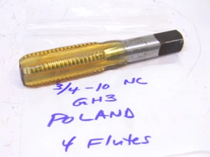 NEW SURPLUS POLAND HSS 3/4-10NC GH3 SEMI-BOTTOMING HAND TAP - Picture 1 of 1