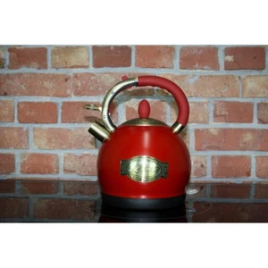 Kaiser Empire Rot Retro Wasserkocher Teekocher Teekessel Edelstahl Kocher 2L  - Bild 1 von 4