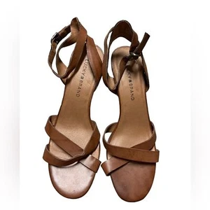 Lucky Brand Parcia Leather Sandals size 8.5 - Picture 1 of 5