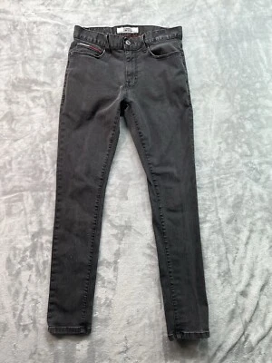 Tommy Hilfiger Jeans Mens Sz 30x32 Designer Black Jeans Skinny Mid Rise Guys - Image 1 of 4