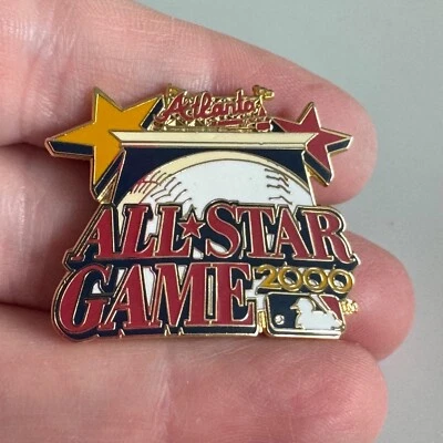 Vintage MLB All-Star Game 2000 Atlanta Pin – Baseball Stars Design - Image 1 of 3