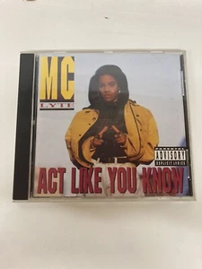 MC Lyte “Act Like You Know” CD 1991 First Priority Music / VG Explicit Lyrics - Picture 1 of 3