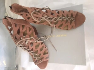 MARC FISHER Blair Lace-Up Sandal - BLUSH 7M - A289880 - Picture 1 of 2