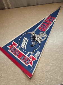 GIANTS Football Filz Wimpel Flagge - Vintage NFL LIZENZIERT 26x8 New York EUC - Bild 1 von 5