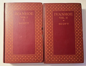 Ivanhoe ~ Vol 1 & 2 ~ Sir Walter Scott ~ Kingsport Press ~ Undated HB Books - Imagen 1 de 19