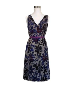 Worth Women's Dress 100% Silk Floral Belt A-line NWT Size 8 Medium $498.00 - Picture 1 of 10