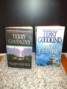 Terry Goodkind. Wizards First Rule & Naked Empire. Paperback. 2 Book Lot. - Imagen 1 de 1