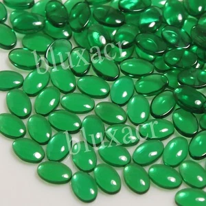 Lotto 1000 pezzi smeraldo verde colombiano naturale 7x5 mm cabina ovale sfusa... - Foto 1 di 6