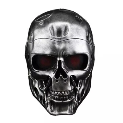 Terminator Robot T800 Skull Mask Cosplay Resin Cos Props Halloween Terror Mask - Image 1 of 4