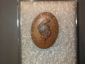 Boy Scout Sherm Landman Neckerchief Slide Anthony Wayne Council 9219II - Picture 1 of 1