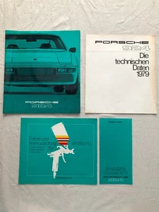 Vintage Porsche 924 Brochure Set 4pieces 1979 German Language Deutsch RARE - Picture 1 of 13