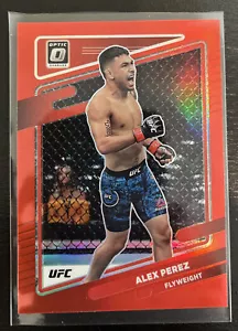 2022 Donruss Optic UFC RED HOLO PRIZM #54 Alex Perez - Flyweight 138/199 - Picture 1 of 2