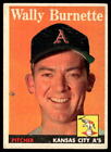 1958 Topps Wally Burnette 69 Poor Baseball Kansas City Athletics