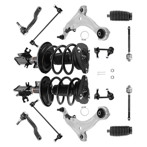 Front Struts + Control Arms Sway Bar Tie Rods For Nissan Maxima 2009 2010-2012 - Picture 1 of 12