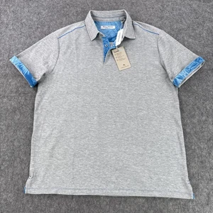 Tommy Bahama Poloshirt Herren Large grau IslandZone Sport Tailgater ST226430BR - Bild 1 von 12