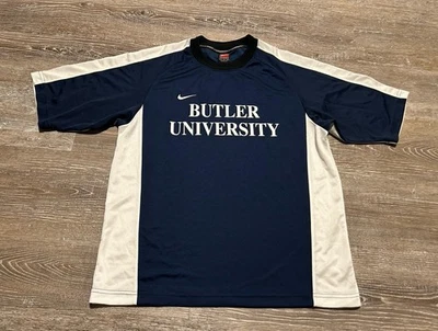 Vintage 90s Nike Soccer Jersey Butler Bulldogs University Indiana Medium USA - Image 1 of 4