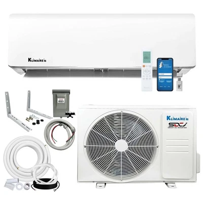 Klimaire 12,000 Btu 20.8 SEER2 Ductless Mini-split Heat Pump Air Conditioner - Image 1 of 4