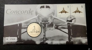 Great Britain GB UK "CONCORDE ~ 40th ANN. OF FIRST FLIGHT" Medal Cover PNC 2009 - Picture 1 of 24