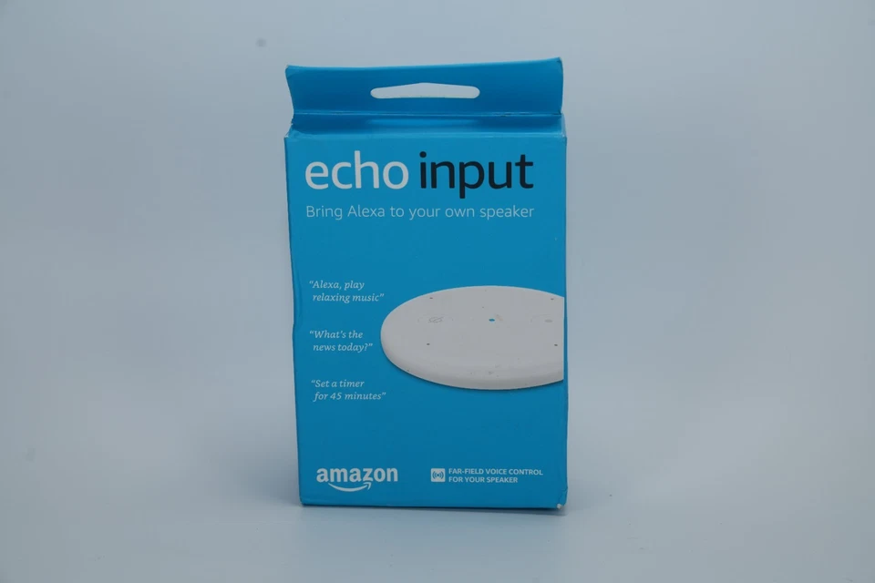 NIB Amazon Echo Input Voice Control Speakers - White - New In The Sealed Box  - Image 1 of 3