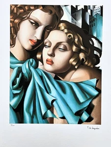 TAMARA DE LEMPICKA - Las Chicas - firmada, numerada edición 15/300, 50x65cm - Imagen 1 de 4