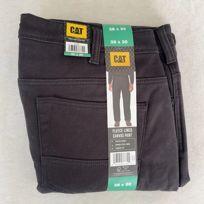 СОВЕРШЕННО новый - CAT Caterpillar флис с подкладкой мужские рабочие брюки - размер 38 x 30 изолированный - Изображение 1 из 3