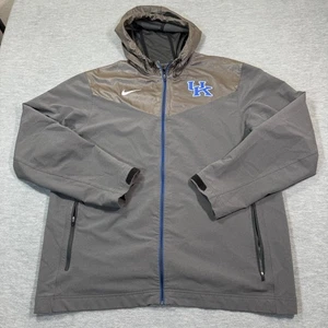 Nike Jacke Herren XL grau Kapuze Kentucky Wildcats Team Windbreaker Full Zip - Bild 1 von 12