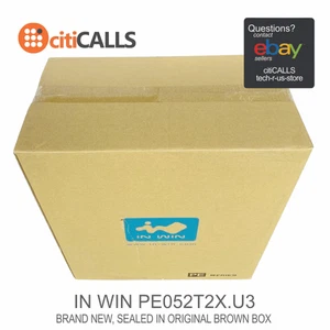 In-Win CS PE052T2X.U3 PE Series MidTower ATX mATX E-ATX 4x5.25 1x3.5 Black - Picture 1 of 4