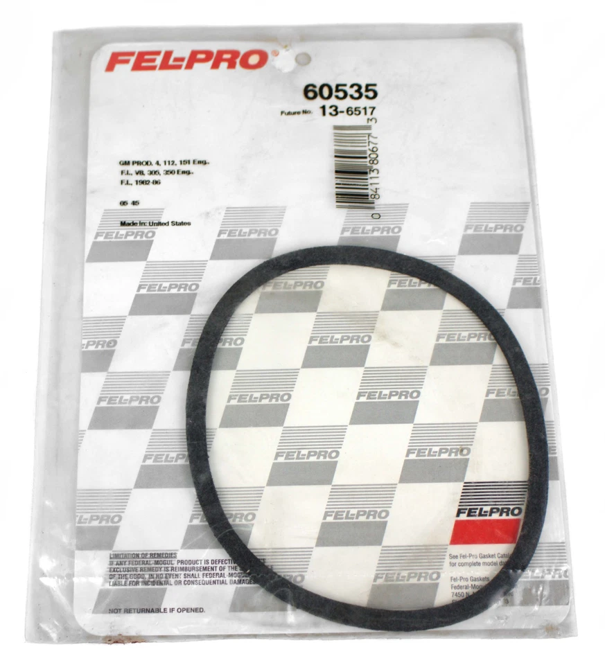 Fel-Pro Air Cleaner Gasket Fits 82-86 Chevrolet Camaro Buick Skylark Model 60535 - Изображение 1 из 4