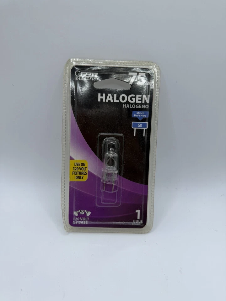 Feit 35 Watt Lightning Data Clear Bulb Dimmable BPQ35 GY8.6 Base 120V - Image 1 of 1