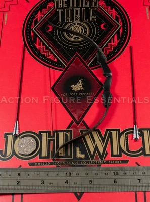 Juego de arco y flecha recurva negra Hot Toys John Wick MMS729 JW4 pieza suelta Foto 1 de 4