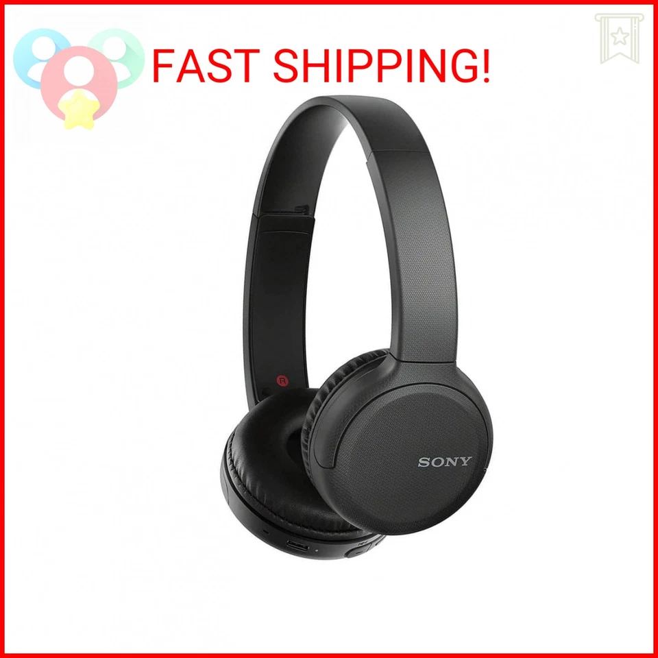 Sony WHCH510B USB-C Headphones - Black