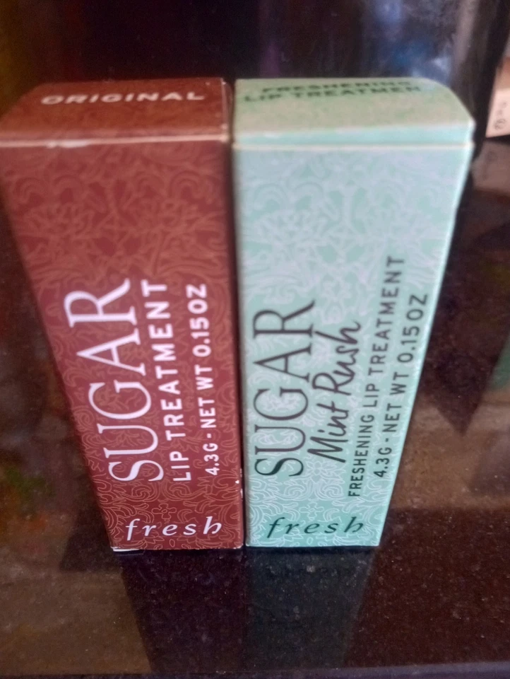 Fresh Sugar Lip Treatment Balm Original & Mint 0.15 oz 4.3g Full Size SPF 15 NIB - Image 1 of 1
