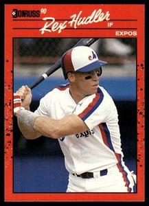 1990 Donruss Rex Hudler Montreal Expos #366 - Picture 1 of 2